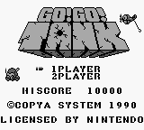 Go Go Tank title screen for GameBoy
